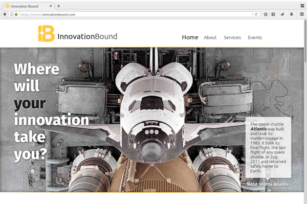 Photo of Innovation Bound Website